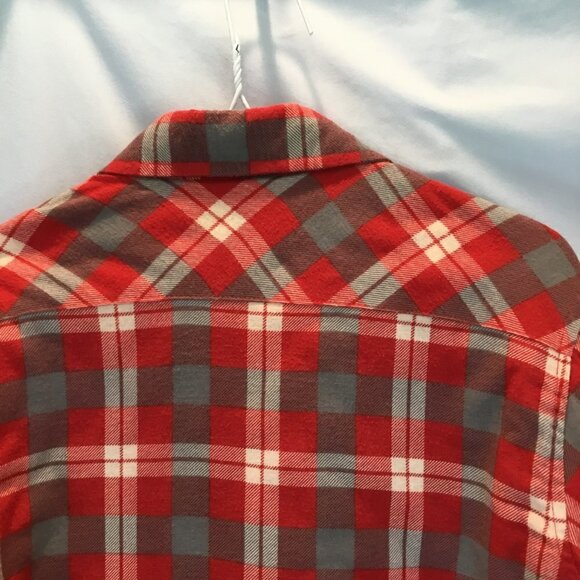 Outdoor Exchange Unisex Red and Gray Plaid Quilted Shirt Jacket Sz Women's Small - Picture 3 of 9